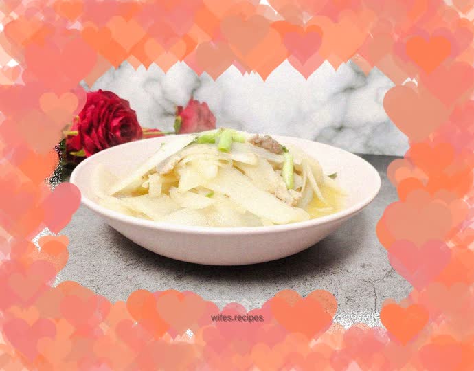 Pork belly and roasted radish