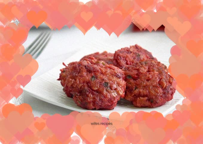 Beetroot Oatmeal Patties