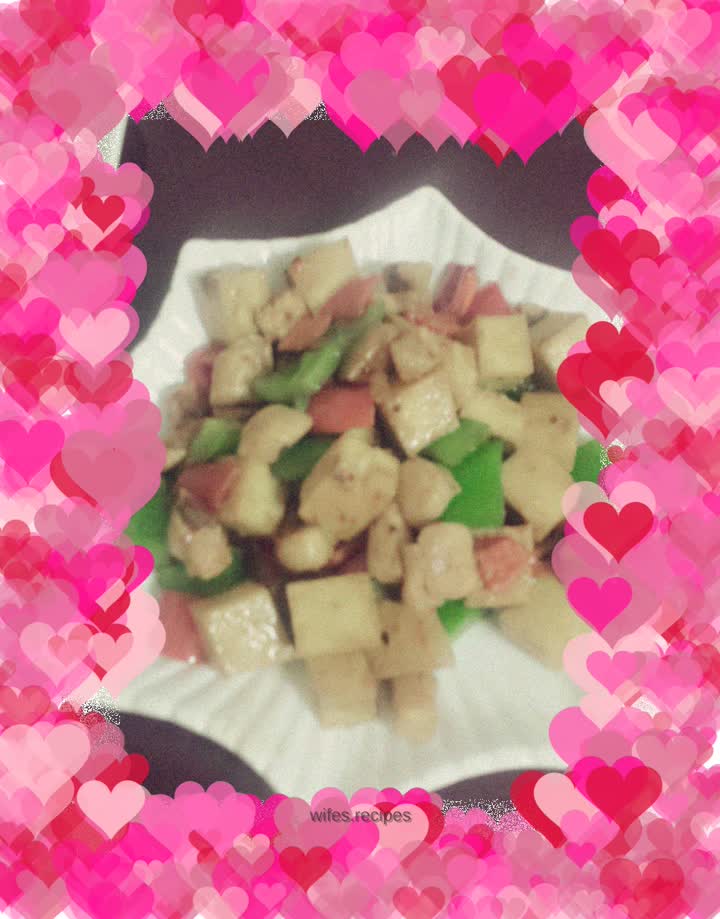 Colorful Pepper Tofu Chicken