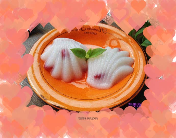 Cranberry Milk Pudding