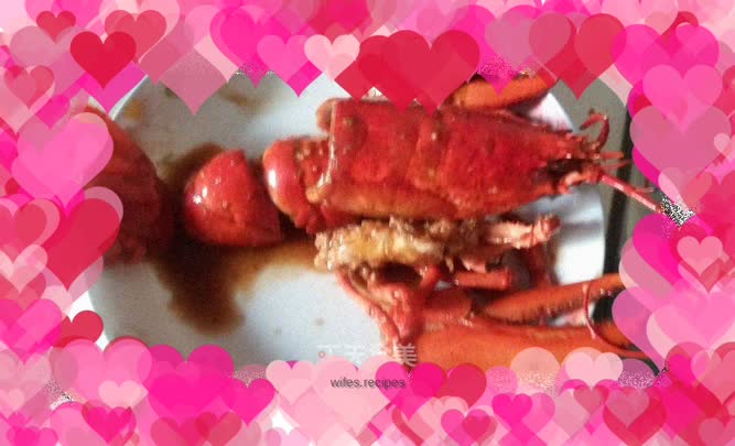 Stir-fried lobster with ginger and green onion