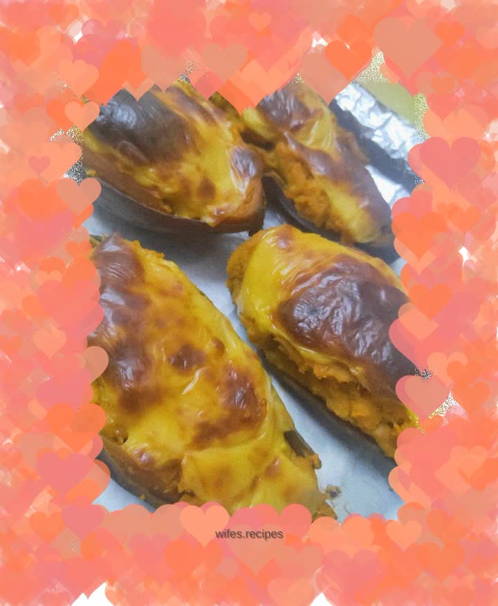 Cheese Baked Sweet Potatoes