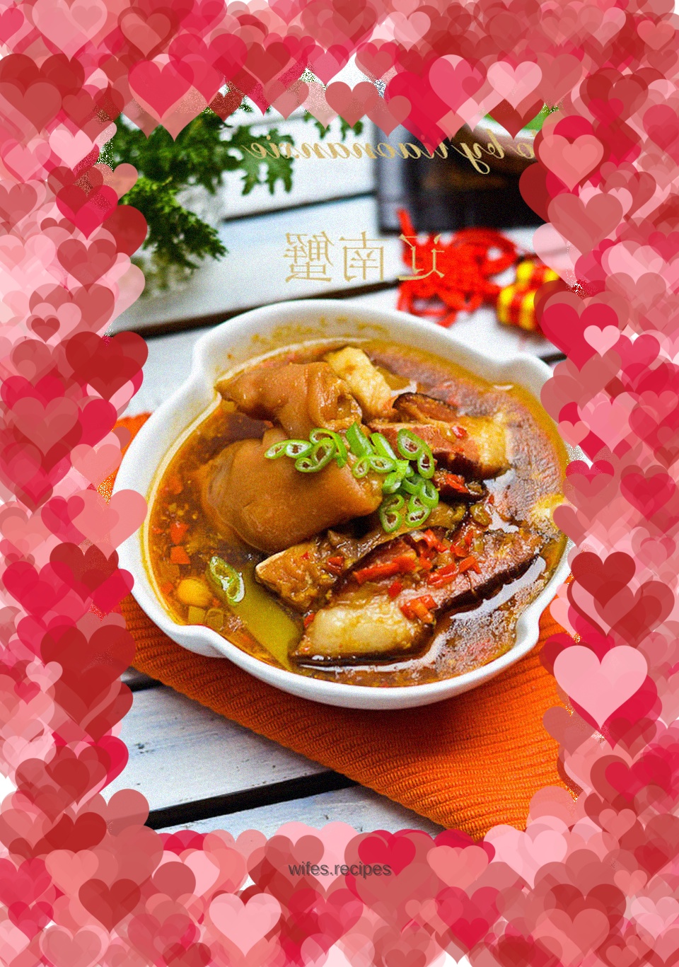 Stewed Pork Knuckles with Bacon