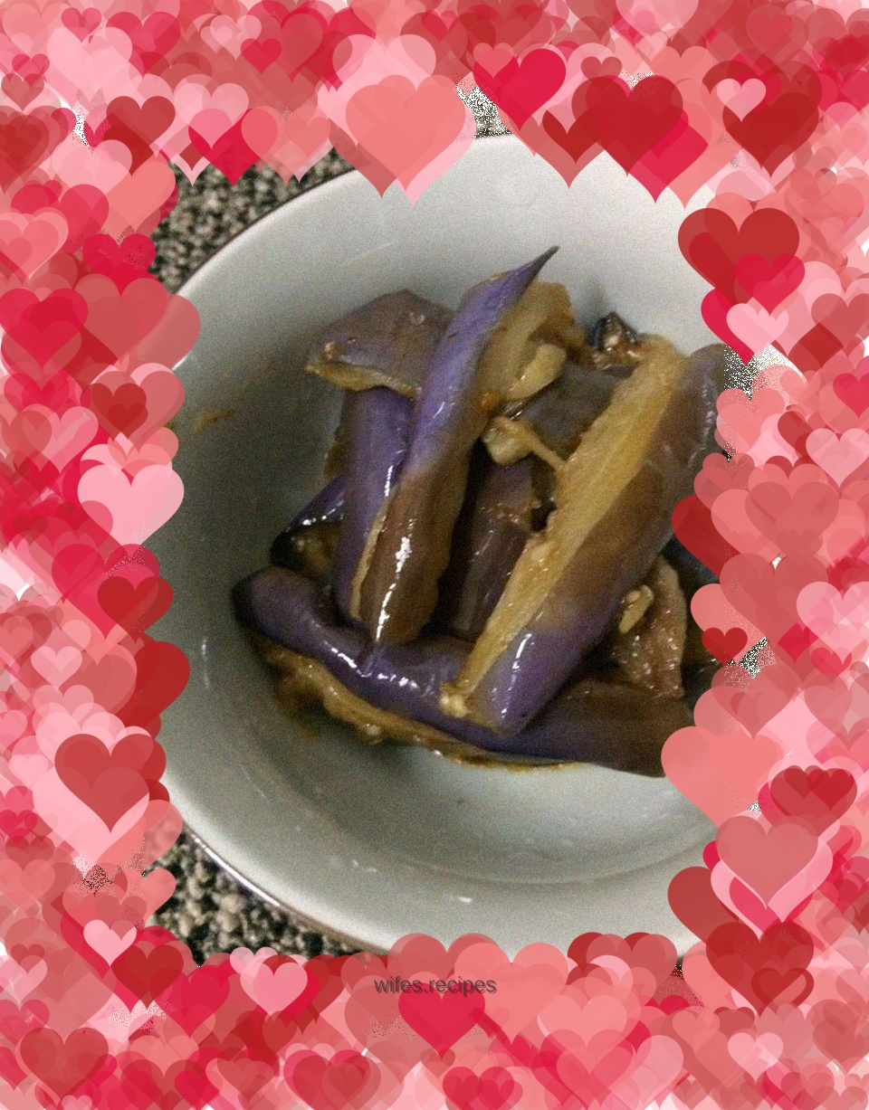 Eggplant with minced meat---Home cooking