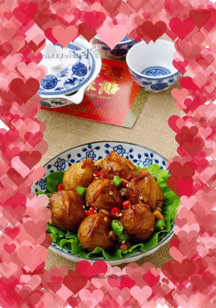 Kung Pao Potato and Shrimp Balls