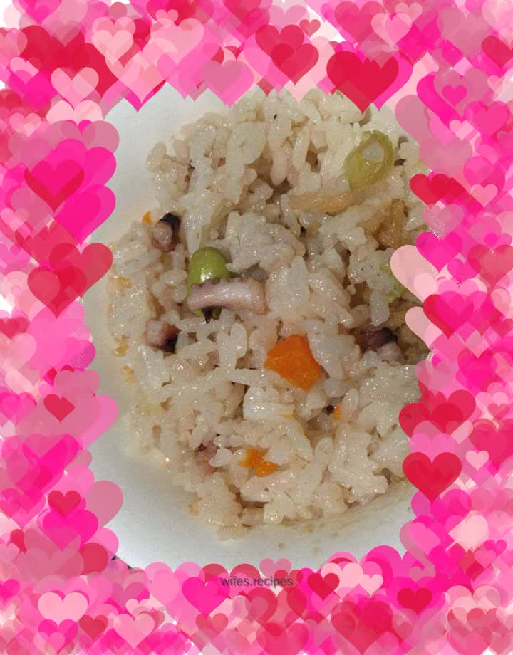 Japanese octopus rice