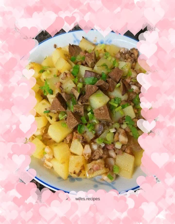 Stir-fried potato steamed rice