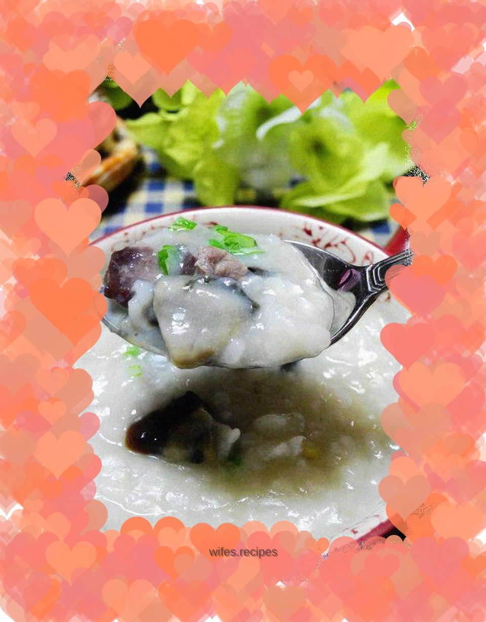 Preserved Egg Beef Fragrant Rice Porridge