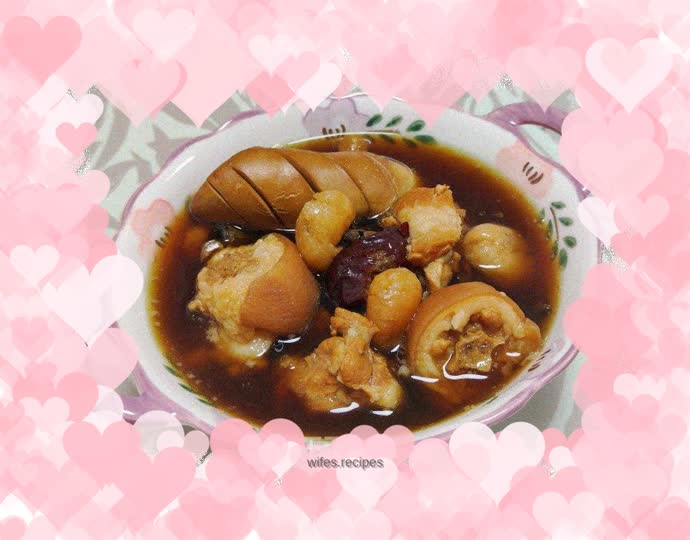 Stewed Pig Tail with Morinda Eucommia