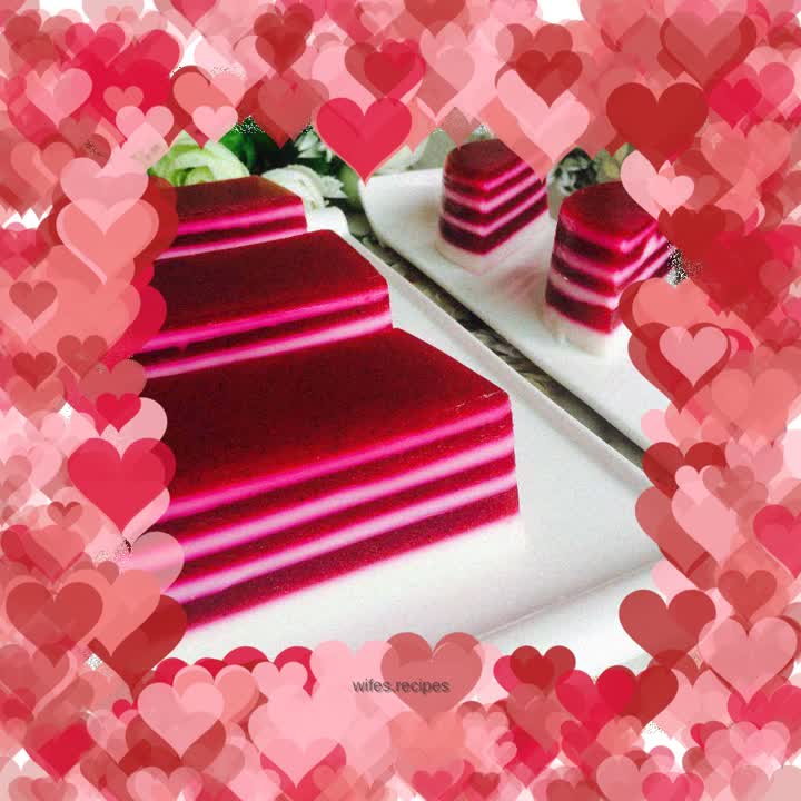 Dragon Fruit Coconut Milk Cake