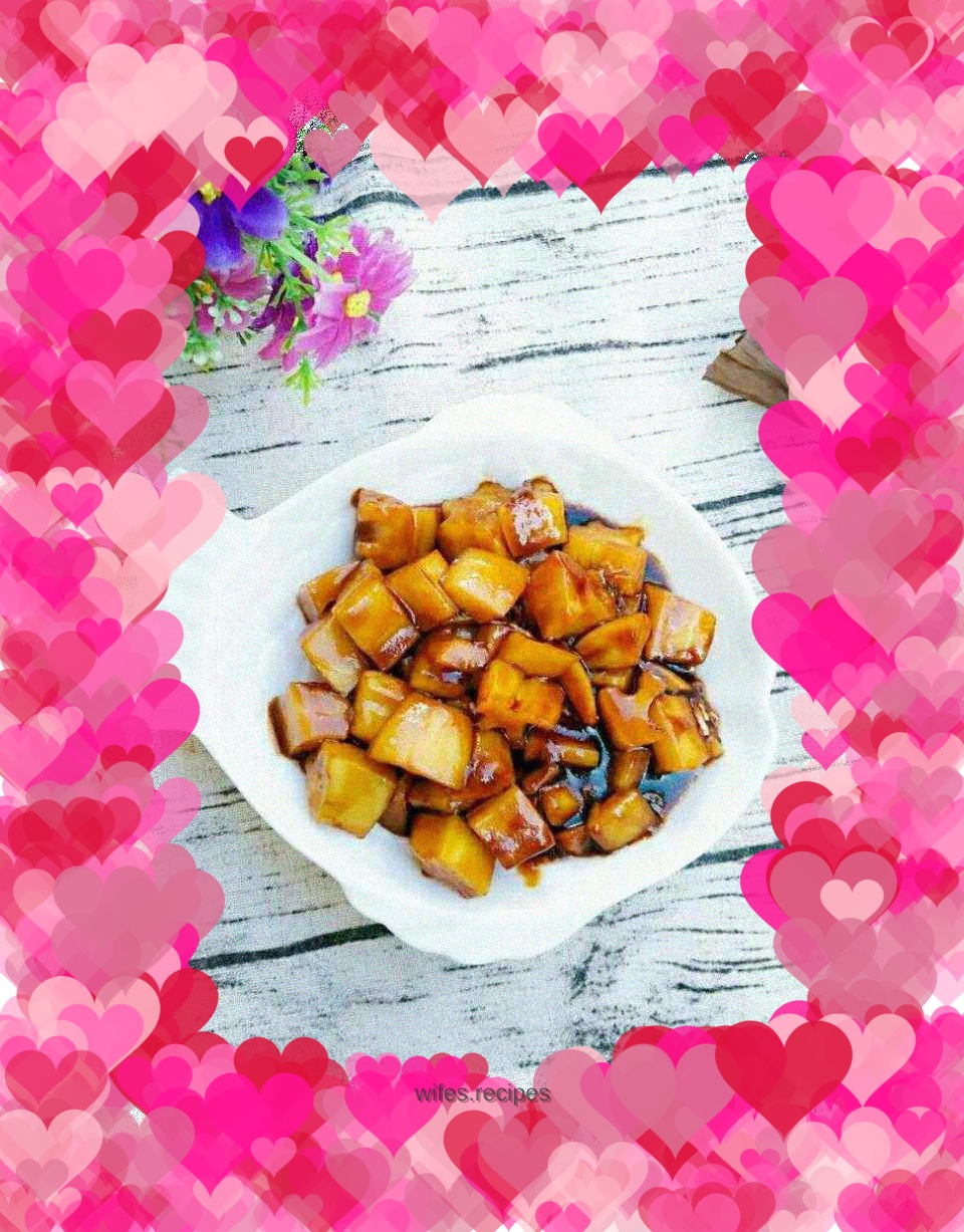 Home cooking-sweet and sour appetizing sweet and sour lotus root