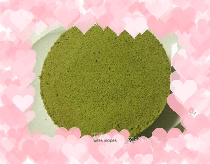Eight-inch matcha steamed rice cake