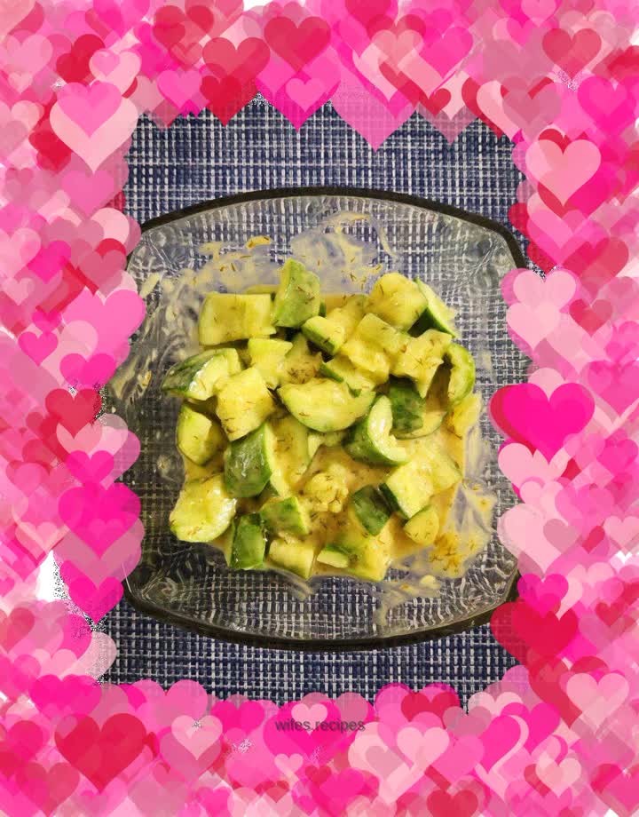 #Kuaishou Nutrimeal# Cucumber mixed with mustard sauce