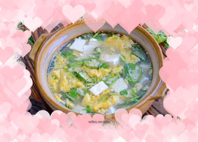 Tofu Okra Egg Soup