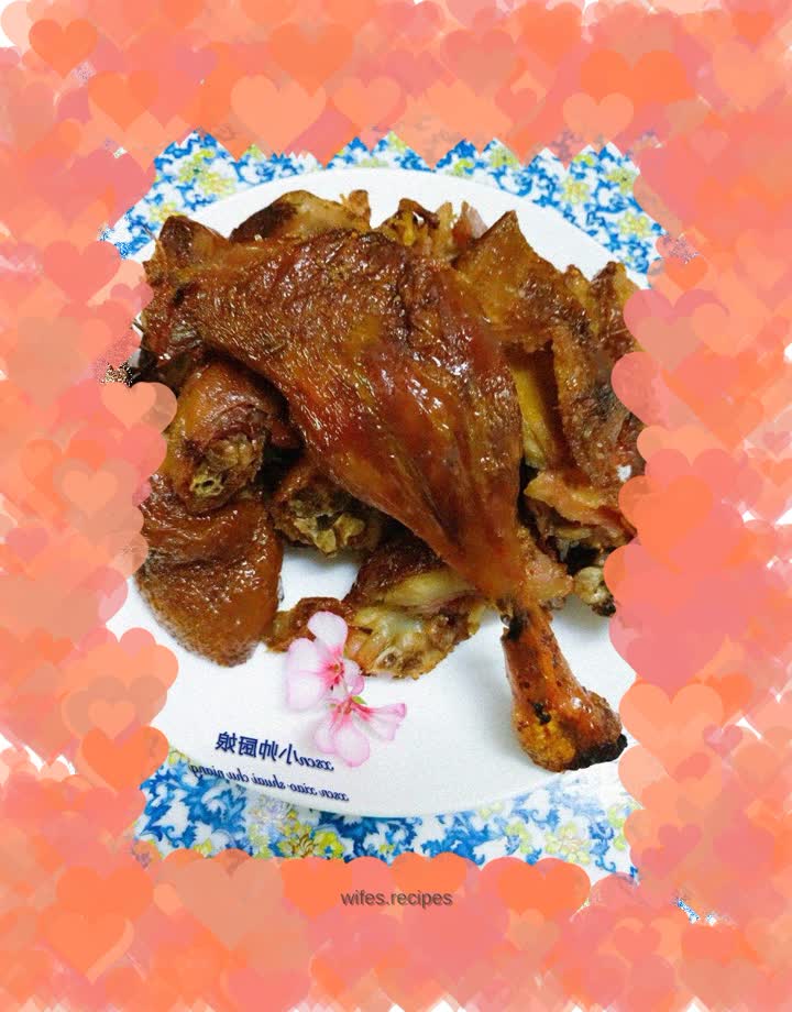 Crispy duck returned to box