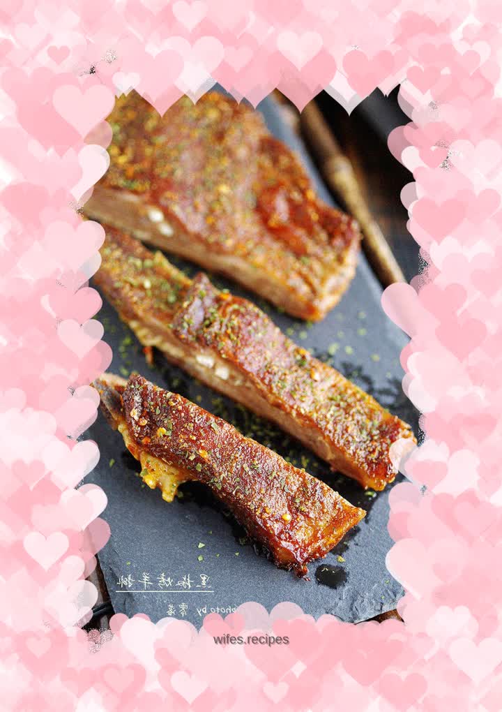 Black pepper grilled lamb chops