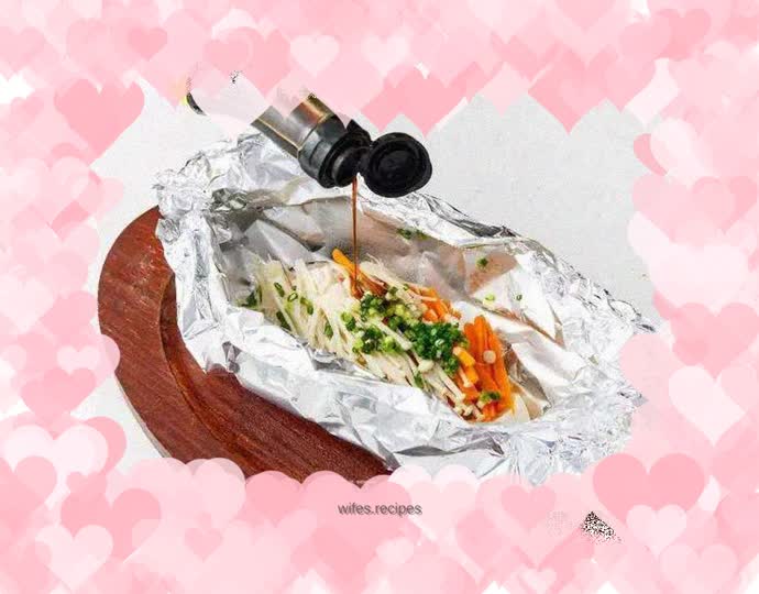 Japanese foil salmon grill