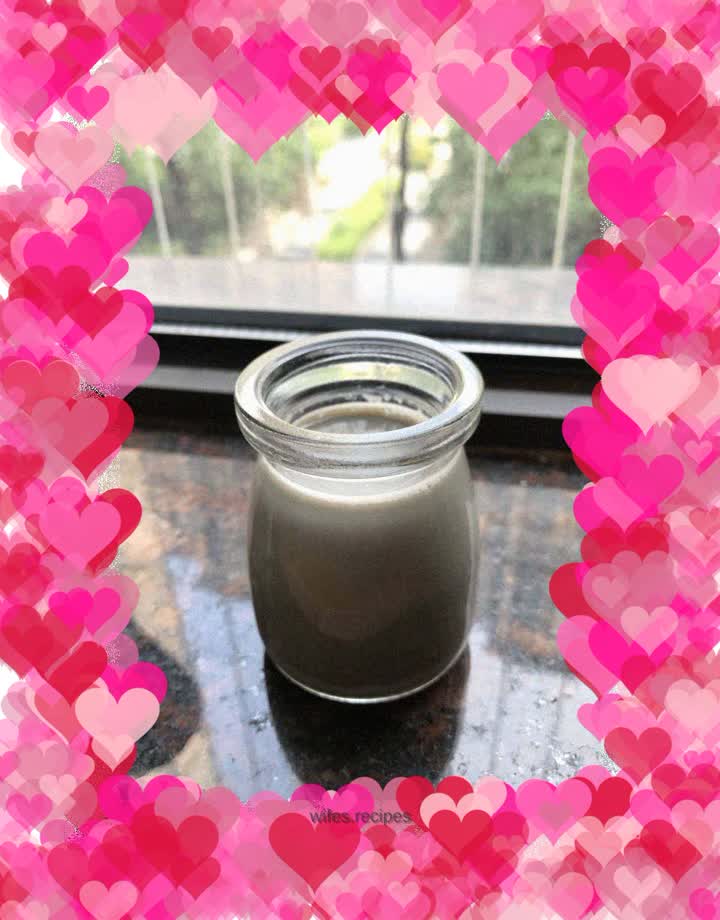 Sweet black sesame soy milk