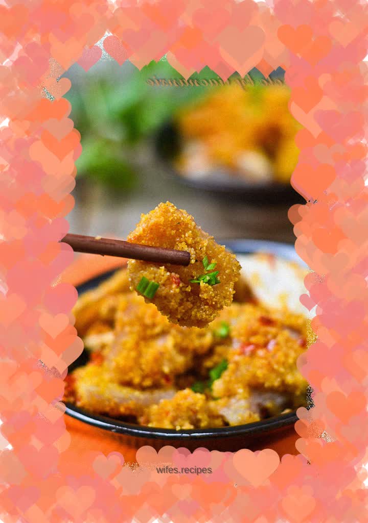 Steamed pork with bream and broad pepper