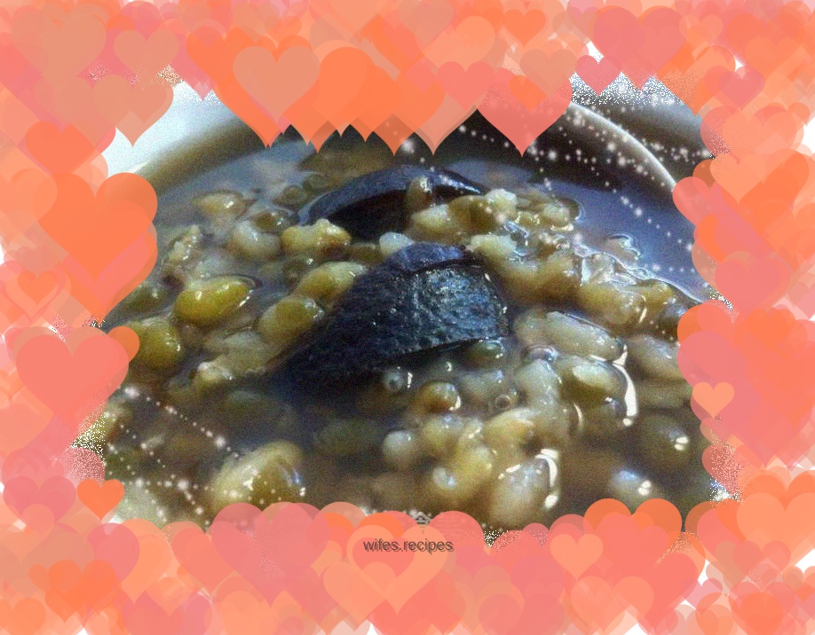 Tangerine peel and mung bean syrup