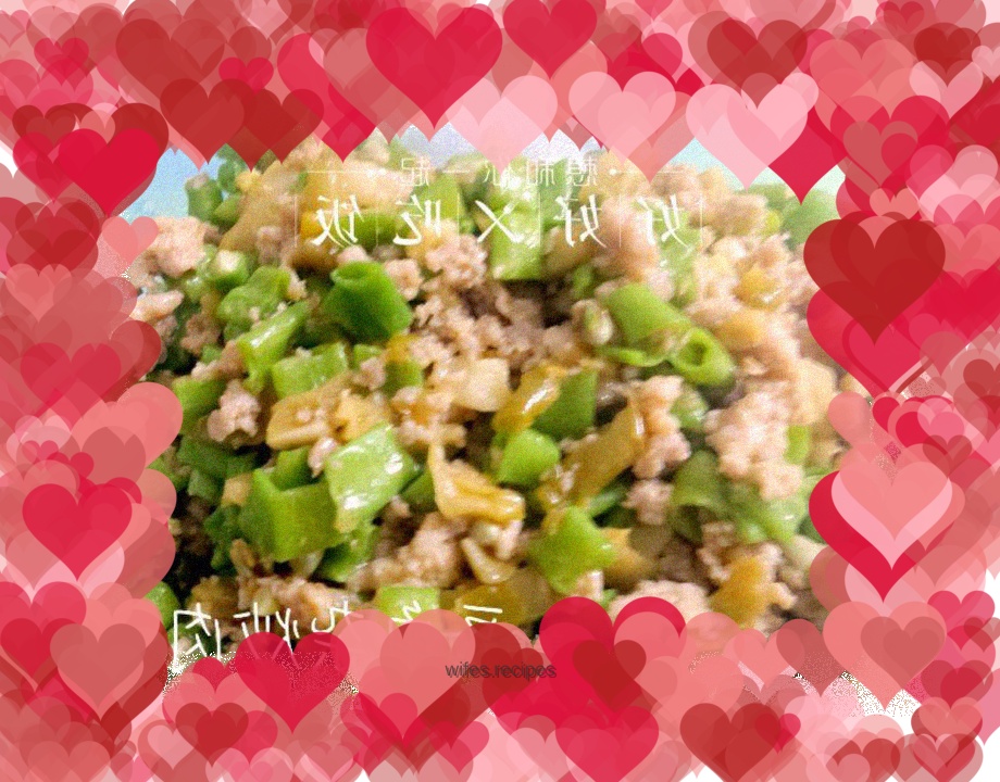 Stir-fried minced pork with string beans