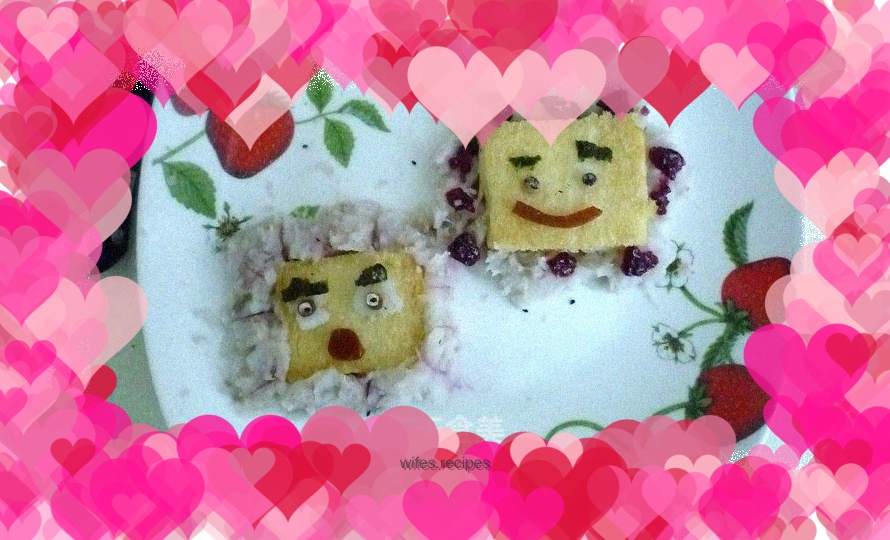 Funny fried steamed buns