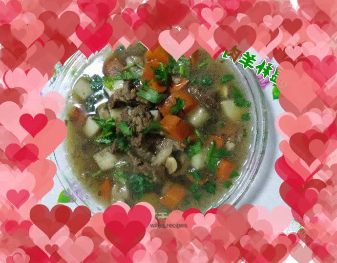 Warming mutton soup ~ a warm-up soup in winter, suitable for all ages