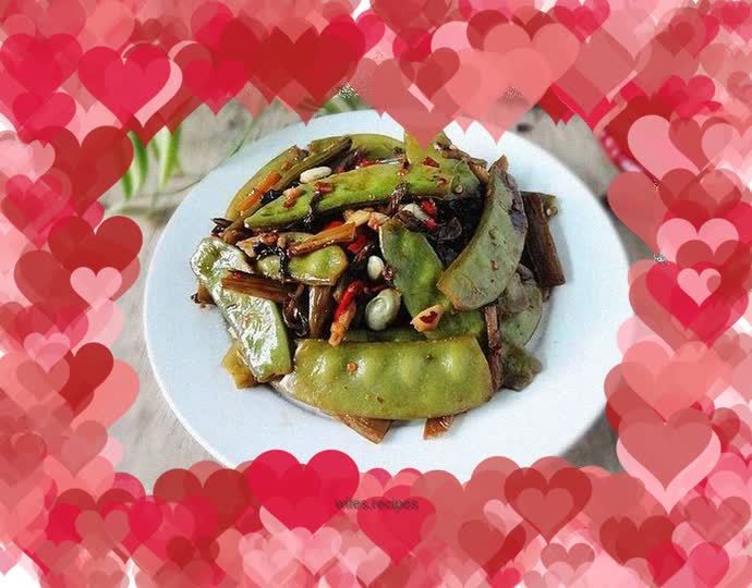 Fried lentils with sauerkraut