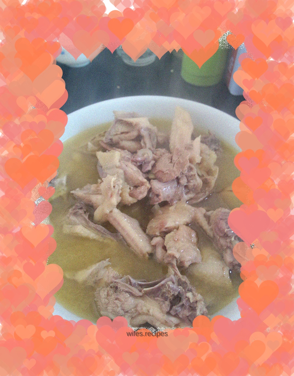 Stewed local chicken/Stewed chicken