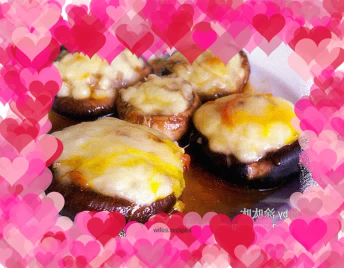 Grilled Mushrooms with Cheese