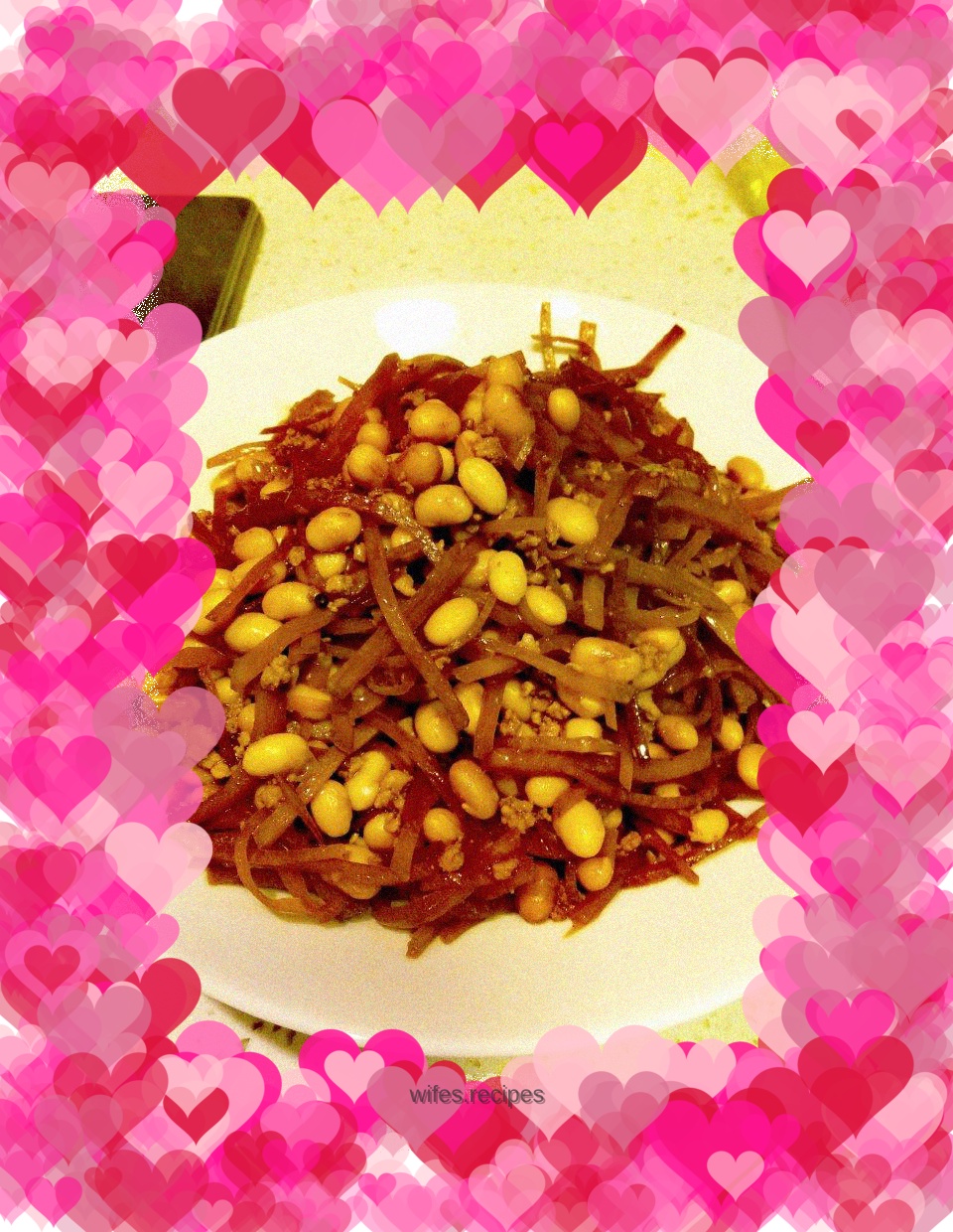 Fried soybeans with pickles