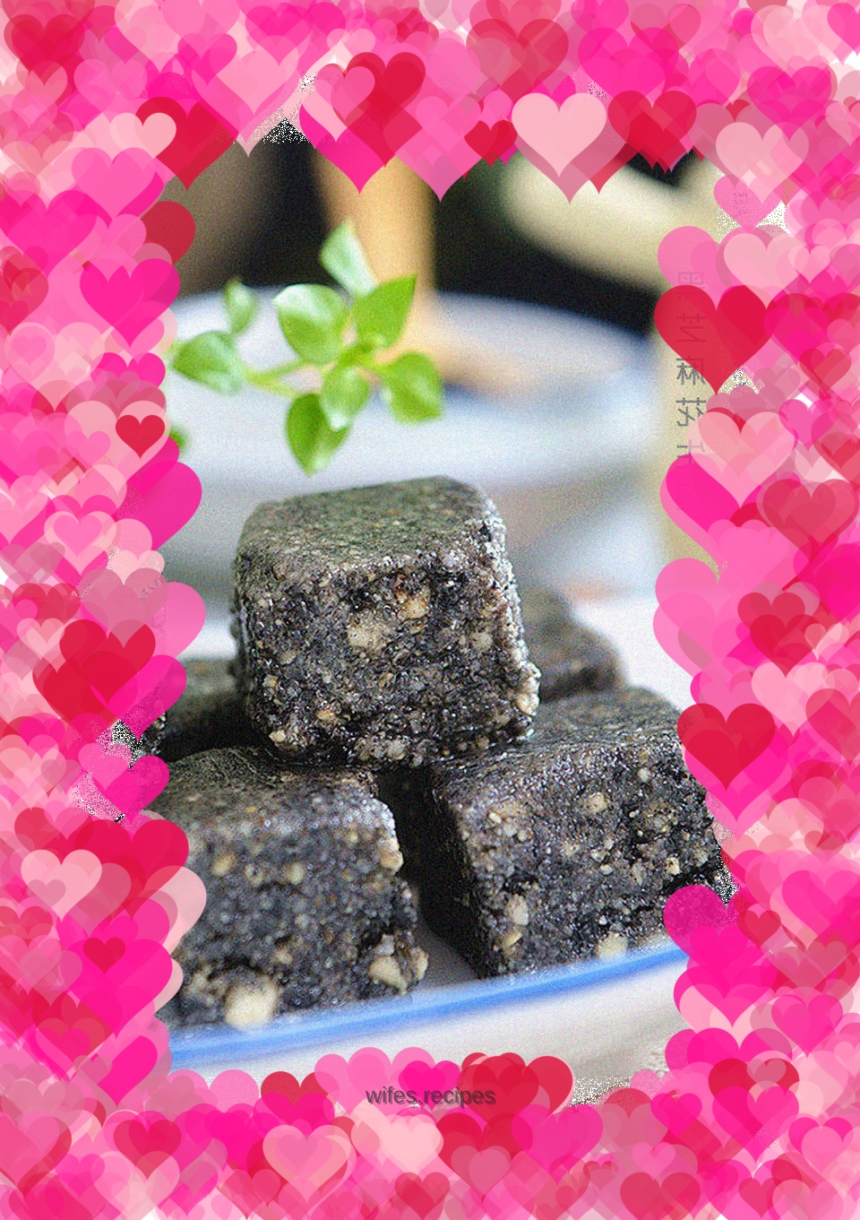 Black sesame and peanut filling