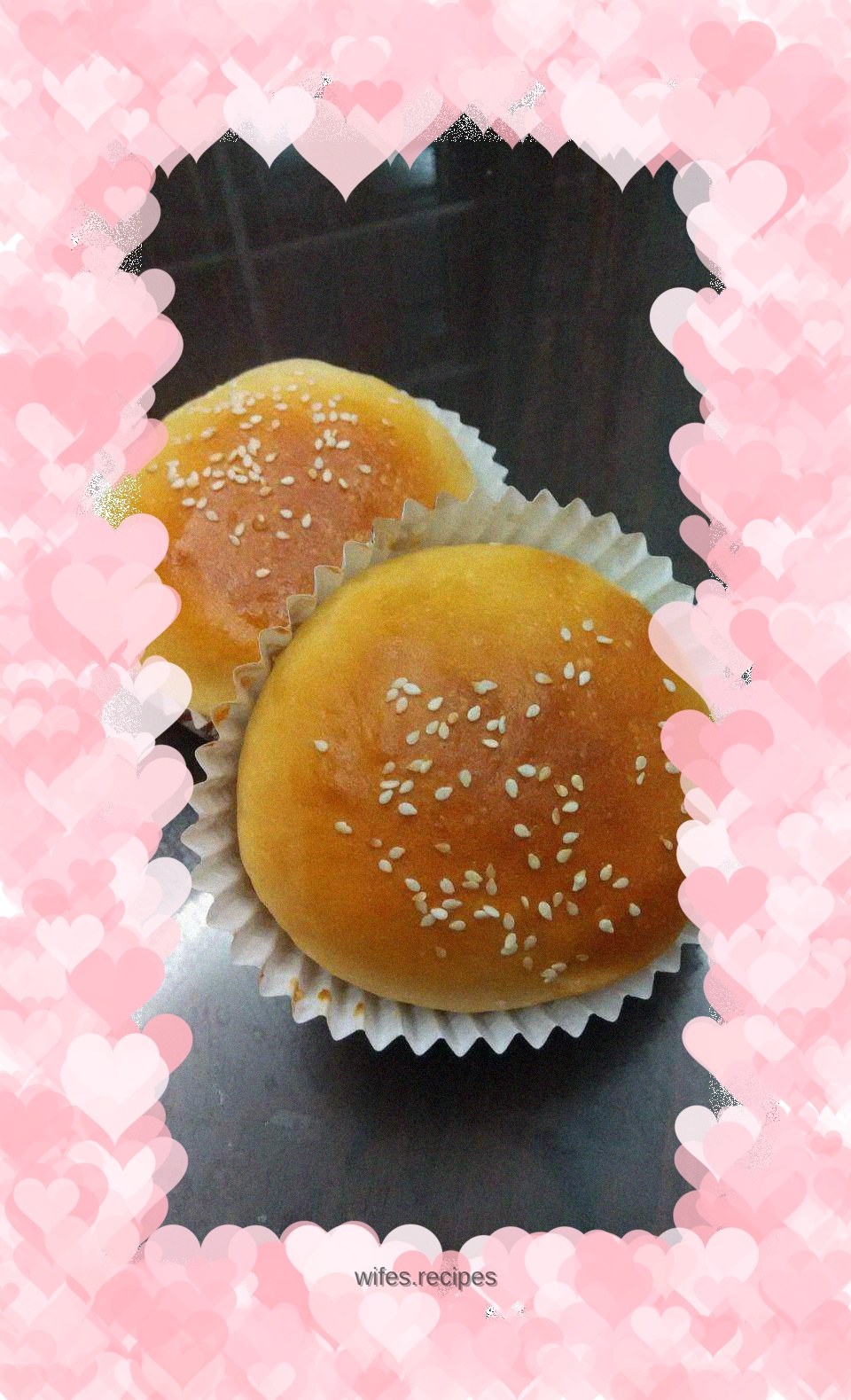 Sesame bean paste buns