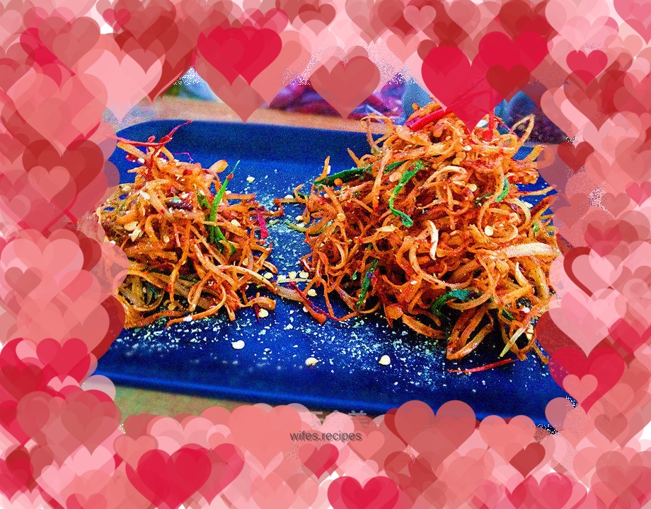 Salt and pepper king oyster mushroom