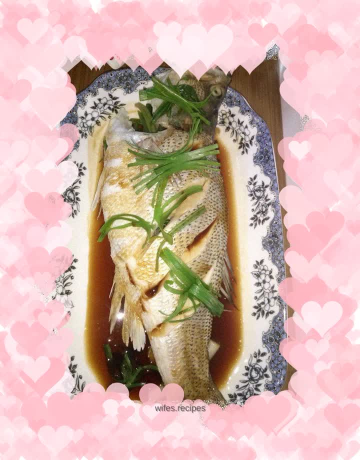 Steamed seabass