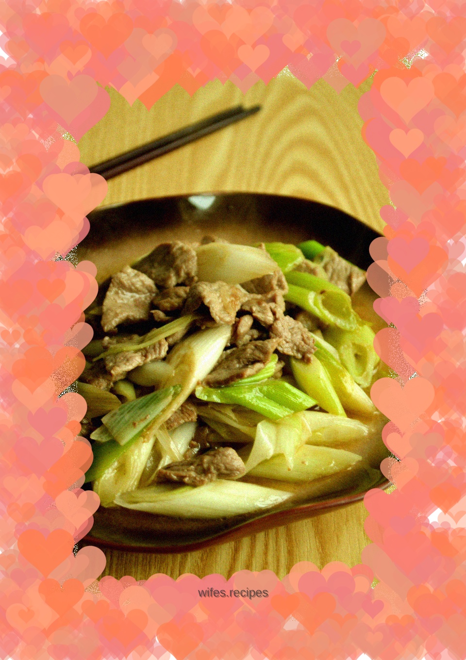 Stir-fried mutton with green onions