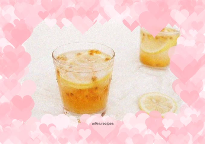 Tropical fruit juice-passion fruit lemon honey