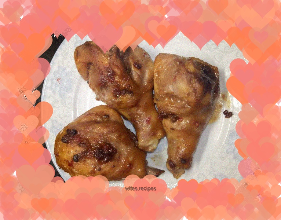 Grilled Chicken Legs with Pepper Flavor