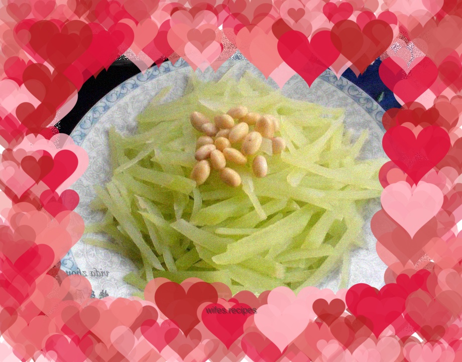 Shredded bamboo shoots and soybeans