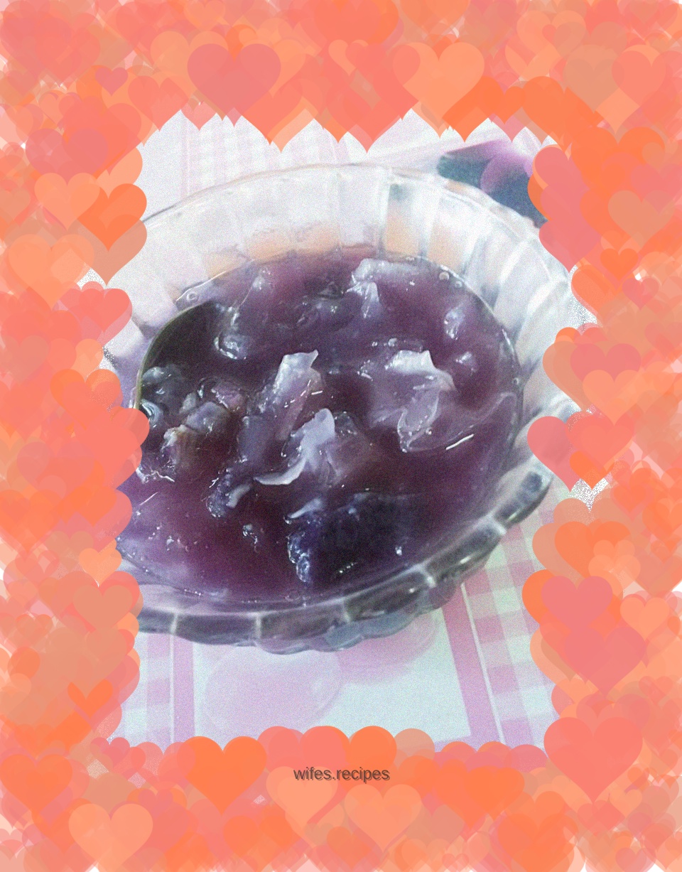 Fifteen minutes before Chinese Valentine's DayⅠ——Purple sweet potato, white fungus and sago soup