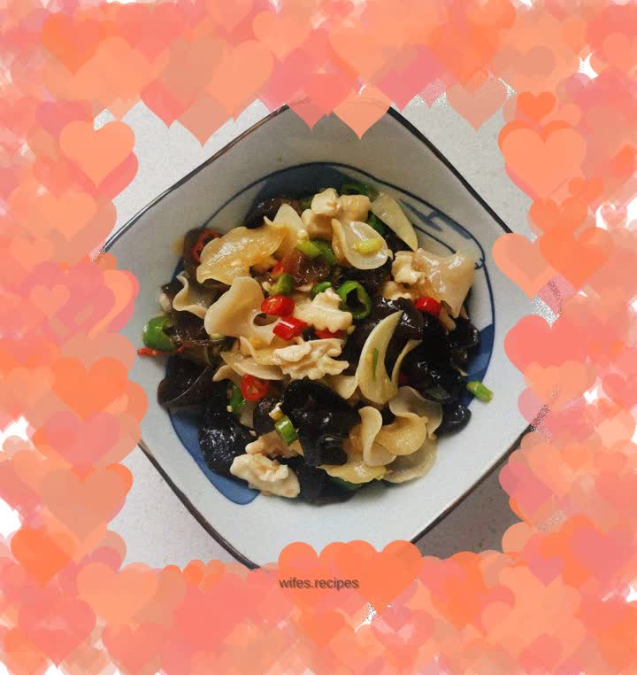 Double ears mixed with walnuts