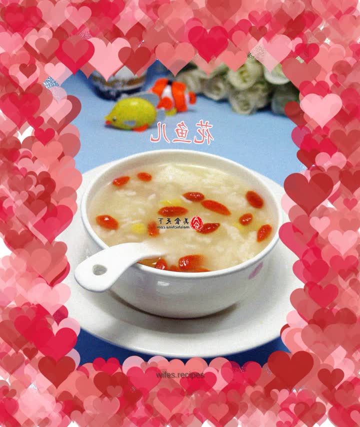 Wolfberry corn flakes fermented rice soup