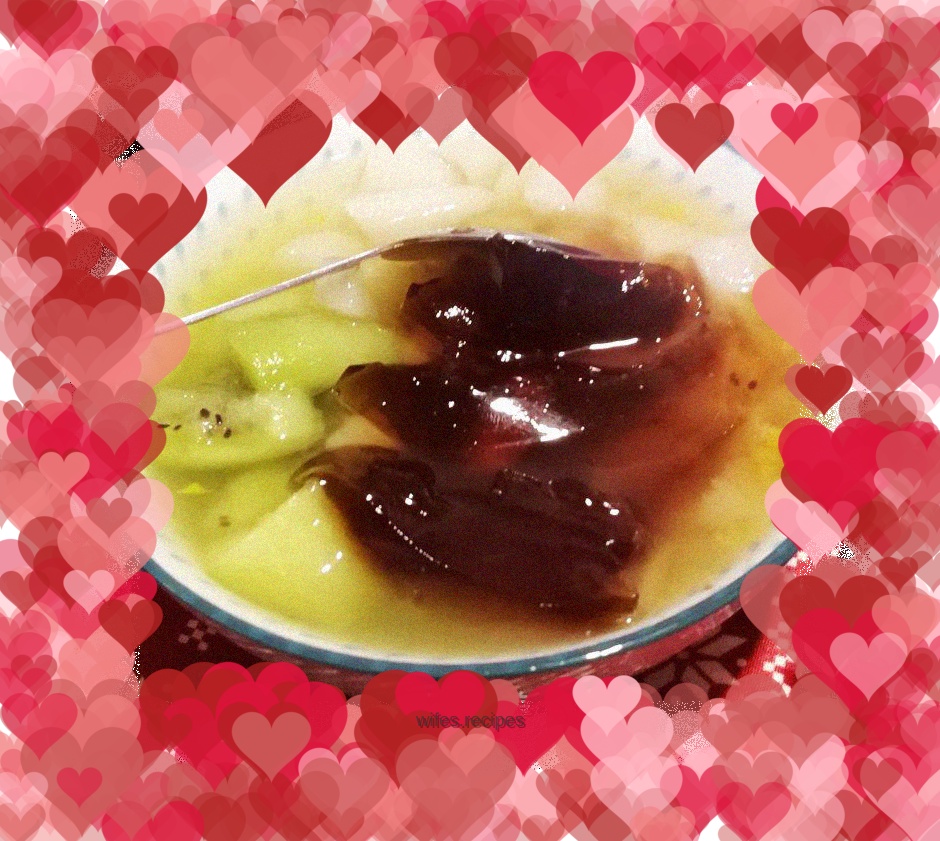 Orange and pear syrup🍡🍧