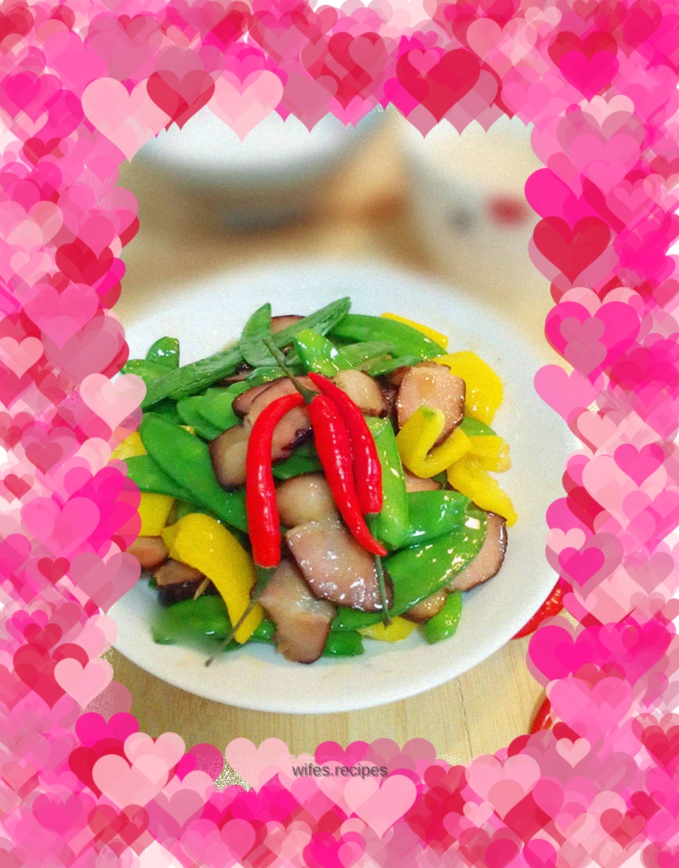 Weight loss dish: bacon and snow peas