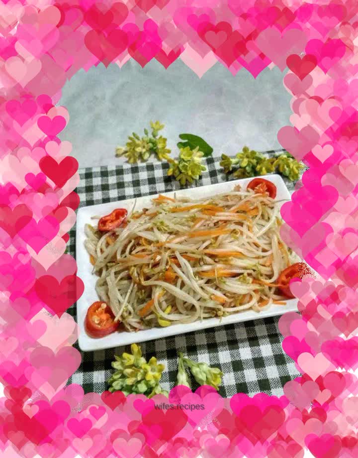 Fried silver sprouts