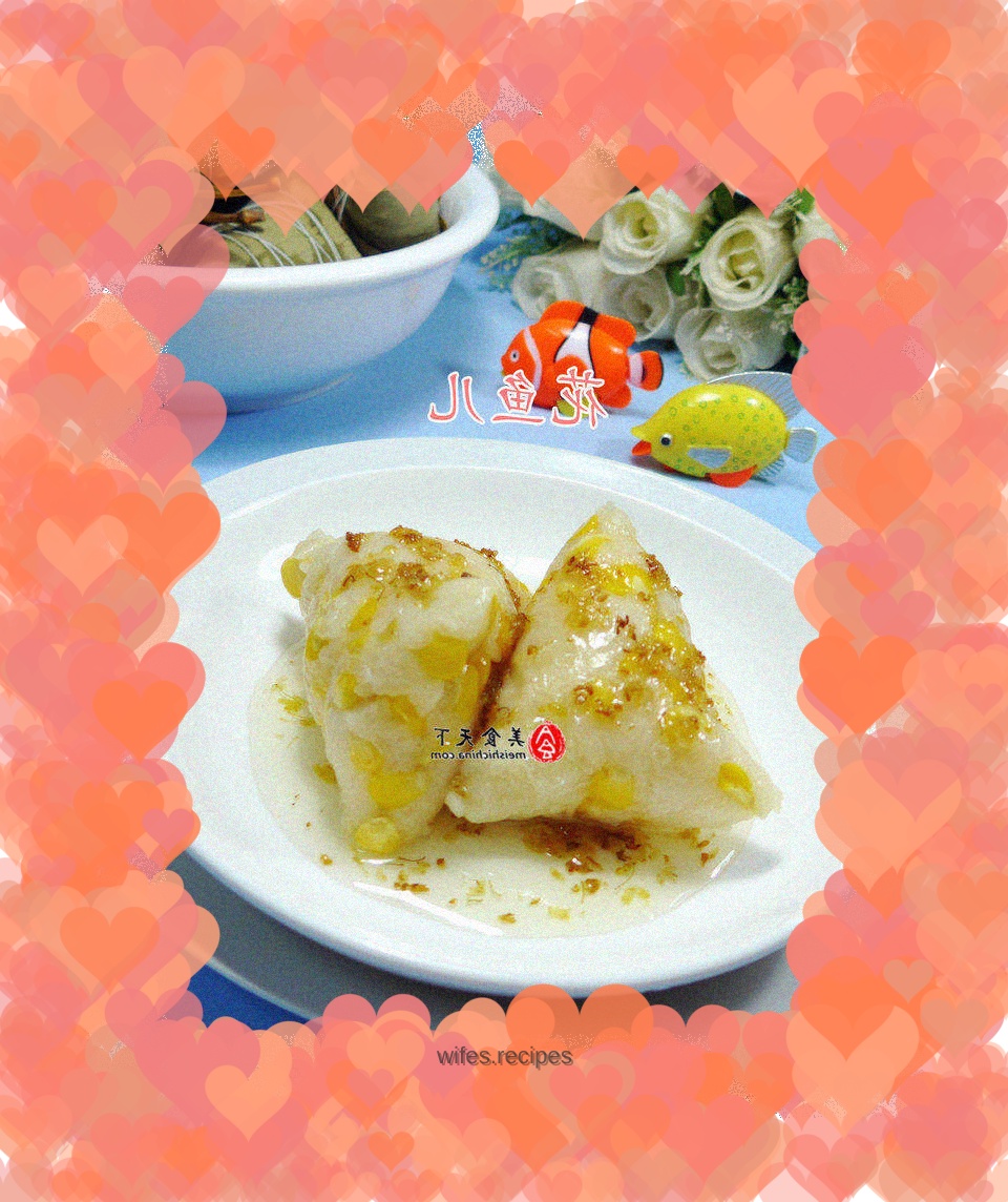 Sugar-osmanthus corn kernel glutinous rice dumplings