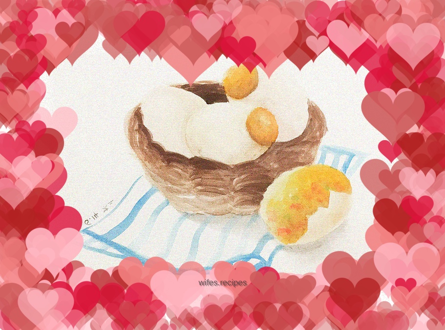 Hand-drawn recipe: Golden Glutinous Rice Eggs Put the rice dumplings into the duck eggs