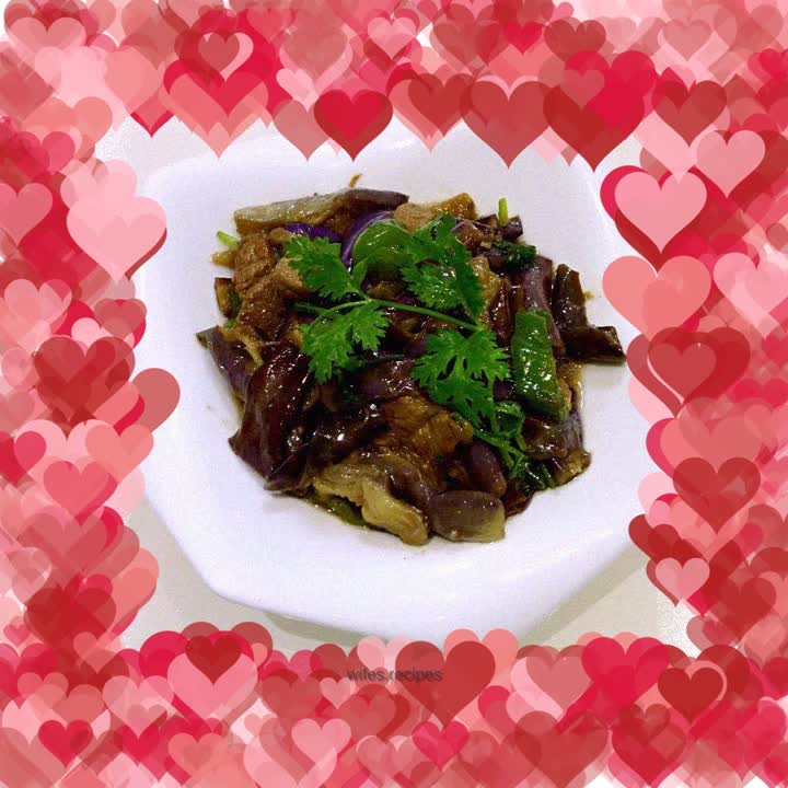 Braised eggplant (long eggplant version)