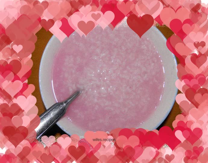 Pink porridge