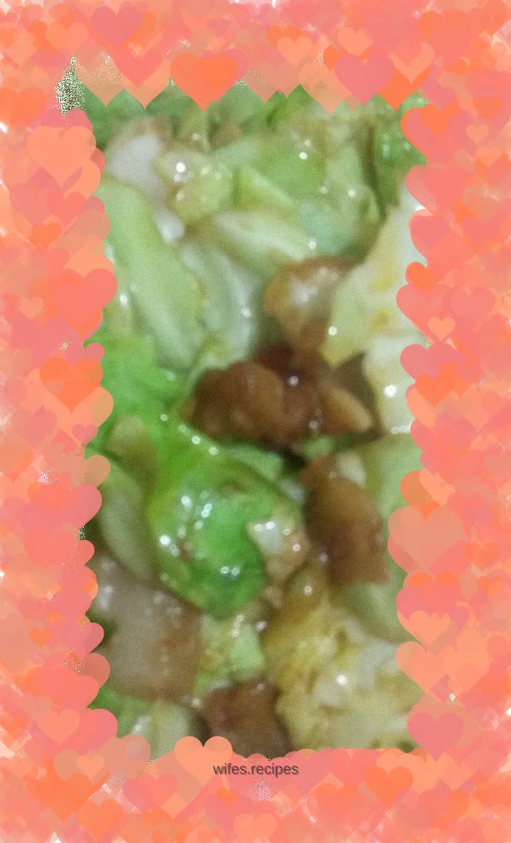 Hand-shredded cabbage